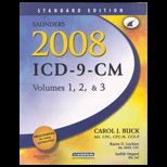 Saunders 2008 ICD 9 CM, Volume 1, 2 and 3  Package