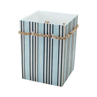 India Ink Seaside Serenity Wastebasket, Blue