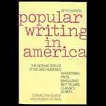 Popular Writing in America  The Interaction of Style and Audience