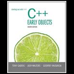 Starting out With C++, Early Objects   With CD
