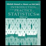 Introduction to the Practice of Statistics   Minitab Manual with CD