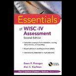 Essentials of WISC IV Assessment   With CD