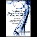Destructive Organizational Communication Processes, Consequences, and Constructive Ways of Organizing