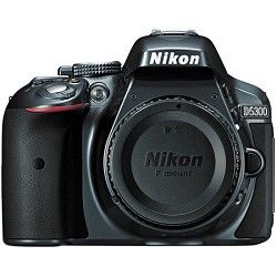 Nikon D5300 DX Format Digital 24.2 MP SLR Body w/ 3.2 Vari angle LCD, Wi Fi (Gr