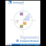 Trigonometry Thinkwell Workbook and 3 CDs (10.5)  Package