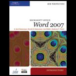 Microsoft Office Word 2007, Introductory