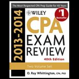 Wiley CPA Examination Review  Outlines, Study Guides, Problems and Solutions, Volume 1 and 2