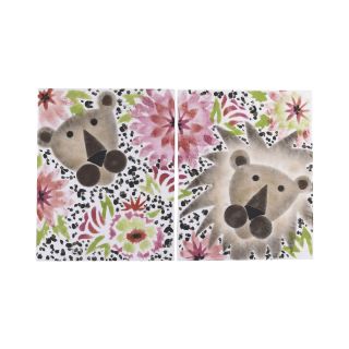 COTTON TALES Cotton Tale Here Kitty Kitty 2 pc. Wall Art