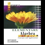 Elementary Algebra  Concepts and Applications  Package