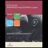 Accounting401/ 402  Advanced Accounting I and II (Custom)