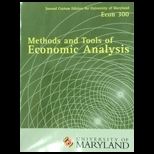 Methods and Tools of Economics AnalysisCUSTOM<