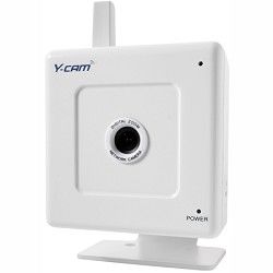 Y Cam YCW004   S White Wi Fi Internet Surveillance IP Camera View on iPhone (Whi