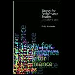 Theory for Performance Studies