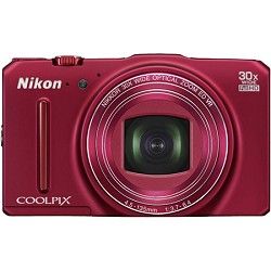 Nikon COOLPIX S9700 16MP HD 1080p 30x Opt Zoom Digital Camera   Red