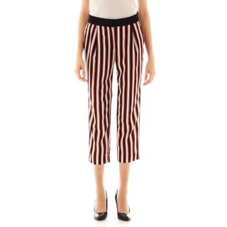 Mng By Mango Striped Soft Pants, Red/Black/White, Womens