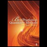 Best Practices in Quantitative Methods