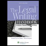 Legal Writing Handbook Analysis Research and Writing