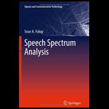 Speech Spectrum Analysis