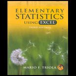 Elementary Statistics Using Excel  With CD  Package
