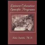 Leisure Education Specific Programs