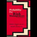 Probability for Risk Management