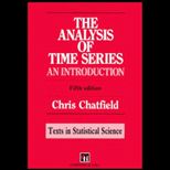 Analysis of Time Series  An Introduction