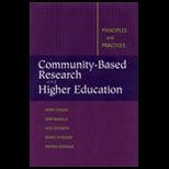 Community Based Research and Higher Education