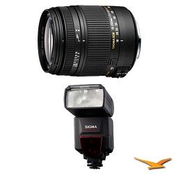 Sigma 18 250mm F3.5 6.3 DC OS HSM Lens for Canon EOS w/ EF 610 DG ST Flash