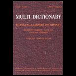 Multi Dictionary  Bilingual Learners Dictionary Hebrew Hebrew English English Hebrew