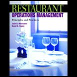 Restaurant Operations Management  Principles and Practices