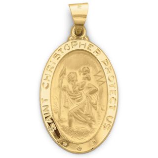 14K Gold St. Christopher Medallion
