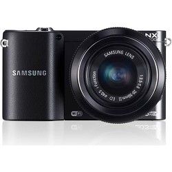Samsung NX1100 20.3MP Black Smart Digital Camera with 20 50mm F/3.5 5.6 ED II Le