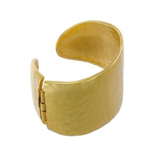 KJL by KENNETH JAY LANE 22K Gold Plated Hammered Cuff, Womens