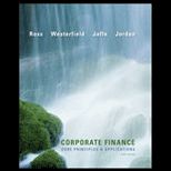 Corporate Finance  Core Principles and Applications