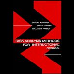 Task Analysis Methods for Instructors Design