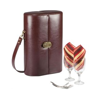 Picnic Time Harmony Deluxe Wine Case for Two