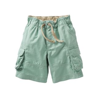 Carters Solid Ripstop Cargo Shorts   Boys 2t 4t, Mint (Green), Boys