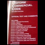 Uniform Commercial Code 2013 2014