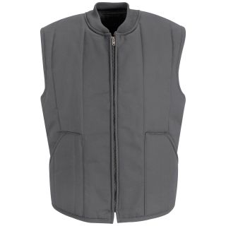 Red Kap Quilted Work Vest Big and Tall, Charcoal, Mens
