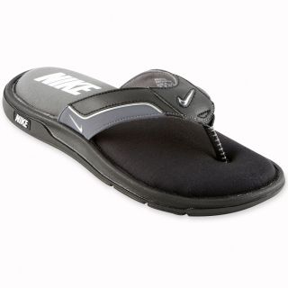 Nike Comfort Thong Mens Sandals, Black/White/Gray
