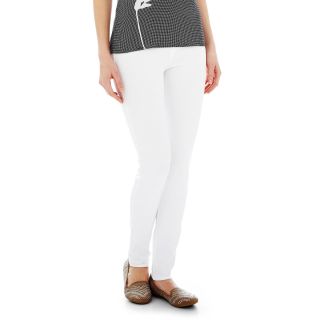 Stretch Jeggings, White, Womens