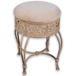 Hillsdale Villa II Bathroom Vanity Stool, Antique Beige