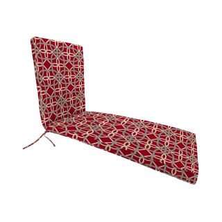 Outdoor Chaise Cushion, Keene Cherry