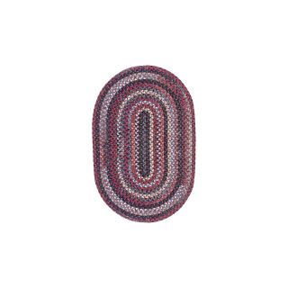 Chestnut Knoll Reversible Braided Oval Rugs, Red