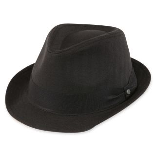 Stetson Herringbone Fedora   Big and Tall, Black, Mens