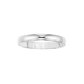 Womens Wedding Band, 3mm 10K