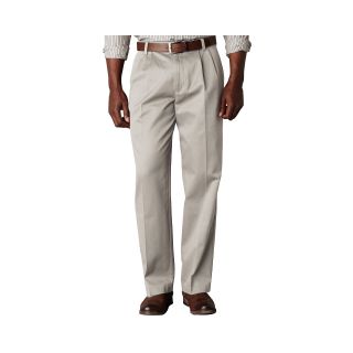 Dockers D3 Signature Classic Fit Pleated Pants Big and Tall, Cloud, Mens
