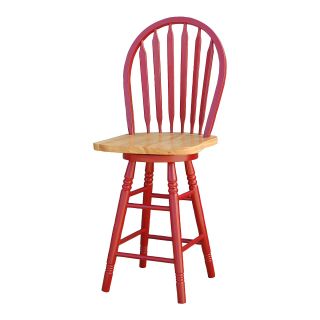 Arrowback Barstools, Red