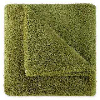 Sunbeam Lofty Plush Throw, Iguana