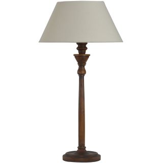 Wood Table Lamp, Brown